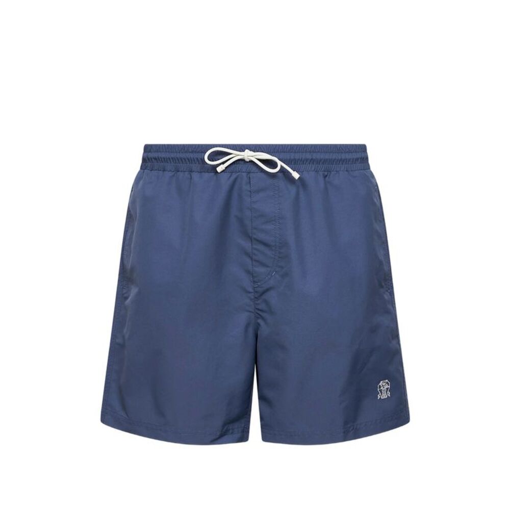 Brunello Cucinelli Blue Beachwear - Swim Shorts Men